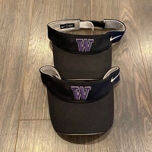 Nike Black and Purple Visor lot of 2 2:11